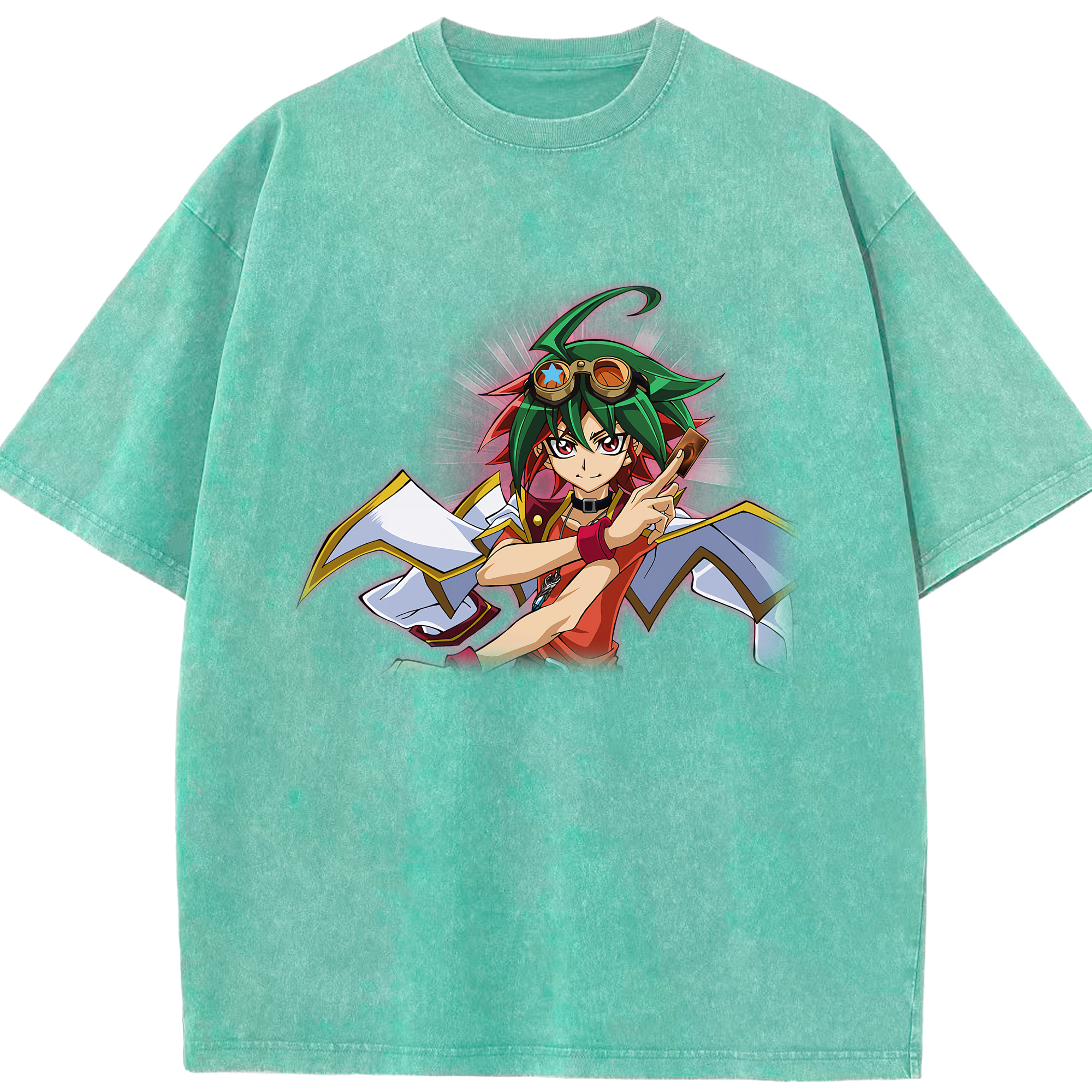（画像用） 遊☆戯☆王 Yu-Gi-Oh! 綿100% ヴィンテージ風 半袖Tシャツ（フロントプリント）